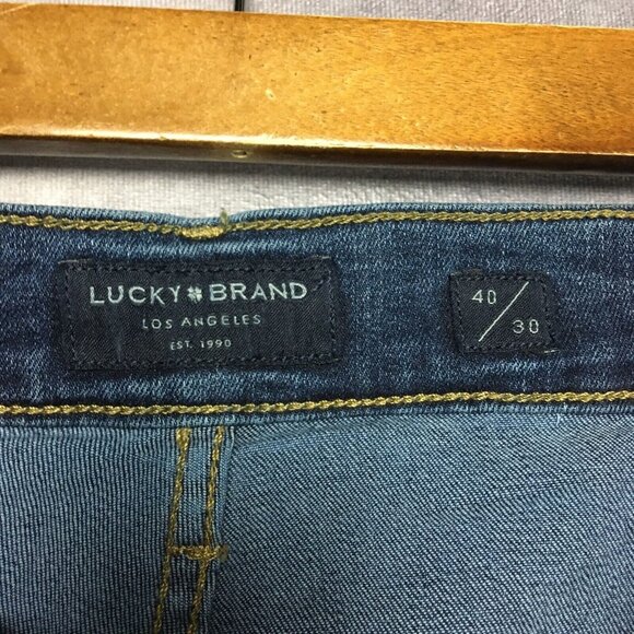 Lucky Brand Mens 221 Straight Fit Blue Jeans size 40x32 - Picture 7 of 14